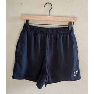 Gymshark Mens Sz S Arrival Shorts Drawstring With Pockets Linerless Black